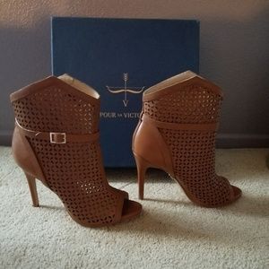 Pour La Victoire Leather Booties "Make a Offer "